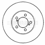BBD4322 Brzdový kotouč BORG & BECK