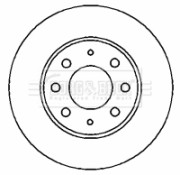 BBD4356 Brzdový kotouč BORG & BECK