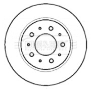 BBD4371 Brzdový kotouč BORG & BECK