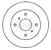 BBD4441 Brzdový kotouč BORG & BECK