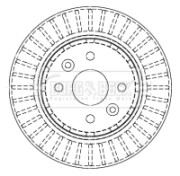 BBD4442 Brzdový kotouč BORG & BECK