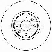 BBD4468 Brzdový kotouč BORG & BECK