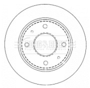 BBD4478 Brzdový kotouč BORG & BECK