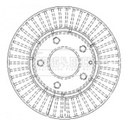 BBD4483 Brzdový kotouč BORG & BECK