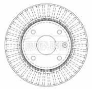 BBD4511 Brzdový kotouč BORG & BECK