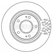 BBD4521 Brzdový kotouč BORG & BECK