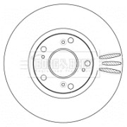 BBD4538 Brzdový kotouč BORG & BECK