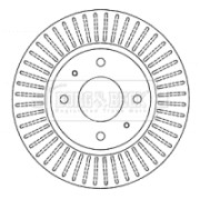 BBD4552 Brzdový kotouč BORG & BECK