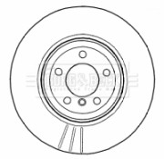 BBD4574 Brzdový kotouč BORG & BECK