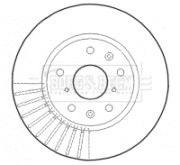 BBD4614 Brzdový kotouč BORG & BECK