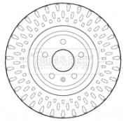 BBD4624 Brzdový kotouč BORG & BECK
