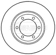 BBD4642 Brzdový kotouč BORG & BECK