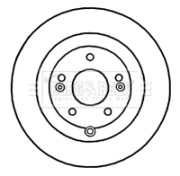 BBD4672 Brzdový kotouč BORG & BECK