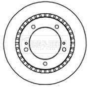 BBD4688 Brzdový kotouč BORG & BECK