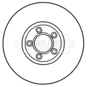 BBD4691 Brzdový kotouč BORG & BECK