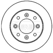 BBD4713 Brzdový kotouč BORG & BECK