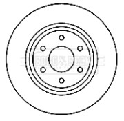 BBD4769 Brzdový kotouč BORG & BECK