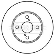 BBD4783 Brzdový kotouč BORG & BECK
