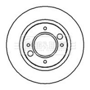 BBD4837 Brzdový kotouč BORG & BECK