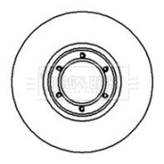 BBD4842 Brzdový kotouč BORG & BECK