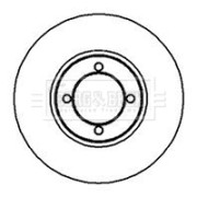 BBD4860 Brzdový kotouč BORG & BECK