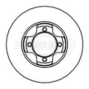 BBD4901 Brzdový kotouč BORG & BECK