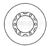 BBD4905 Brzdový kotouč BORG & BECK