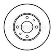 BBD4915 Brzdový kotouč BORG & BECK