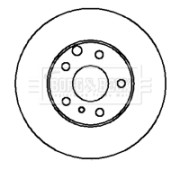 BBD4966 Brzdový kotouč BORG & BECK