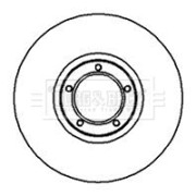 BBD4968 Brzdový kotouč BORG & BECK