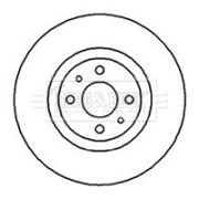 BBD4981 Brzdový kotouč BORG & BECK