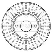 BBD4985 Brzdový kotouč BORG & BECK