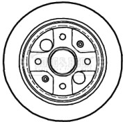 BBD4988 Brzdový kotouč BORG & BECK