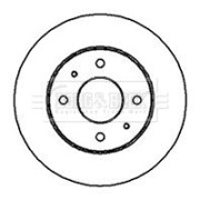BBD5063 Brzdový kotouč BORG & BECK