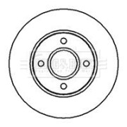 BBD5078 Brzdový kotouč BORG & BECK