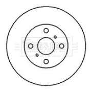 BBD5104 Brzdový kotouč BORG & BECK
