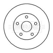 BBD5107 Brzdový kotouč BORG & BECK