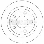 BBD5137 Brzdový kotouč BORG & BECK