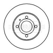 BBD5148 Brzdový kotouč BORG & BECK