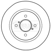BBD5171 Brzdový kotouč BORG & BECK