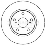 BBD5183 Brzdový kotouč BORG & BECK