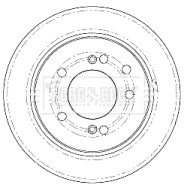 BBD5185 Brzdový kotouč BORG & BECK