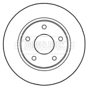 BBD5187 Brzdový kotouč BORG & BECK