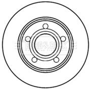 BBD5221 Brzdový kotouč BORG & BECK