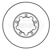BBD5232 Brzdový kotouč BORG & BECK