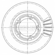 BBD5254 Brzdový kotouč BORG & BECK