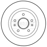 BBD5277 Brzdový kotouč BORG & BECK