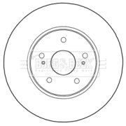 BBD5285 Brzdový kotouč BORG & BECK