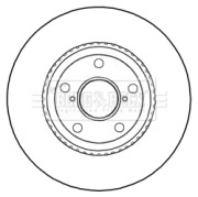BBD5292 Brzdový kotouč BORG & BECK