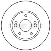 BBD5313 Brzdový kotouč BORG & BECK
